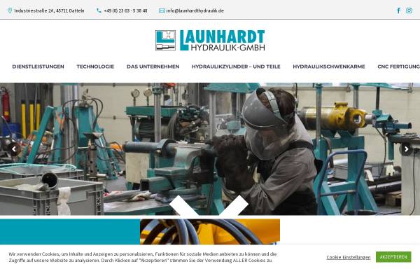 Vorschau von www.launhardthydraulik.de, Launhardt Hydraulik GmbH