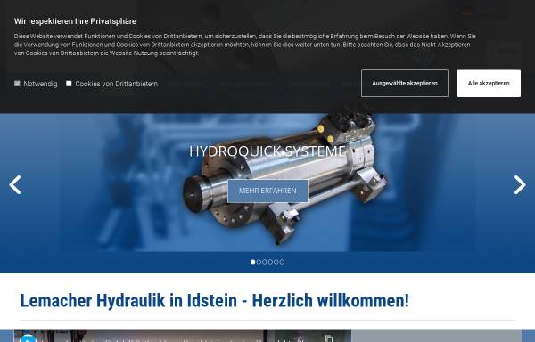 Vorschau von www.lemacher-hydraulik.de, Lemacher Hydraulik® - Inh. Adolf Rathschlag e.K.