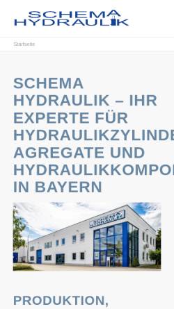 Vorschau der mobilen Webseite www.schema-hydraulik.com, Schema Hydraulik GmbH