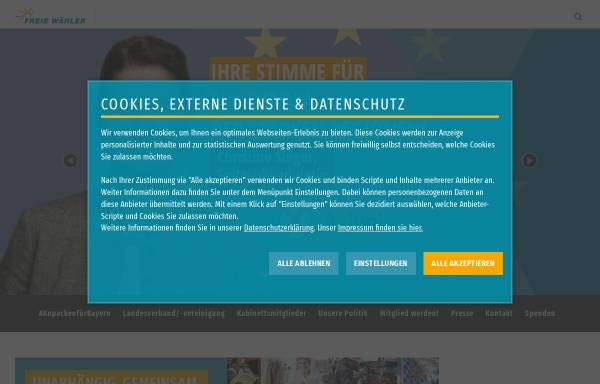 Vorschau von www.fw-bayern.de, Freie Wähler Bayern