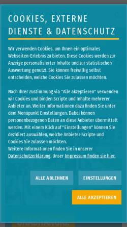 Vorschau der mobilen Webseite www.fw-bayern.de, Freie Wähler Bayern