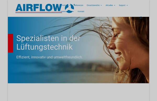 Vorschau von www.airflow.de, Airflow Lufttechnik GmbH