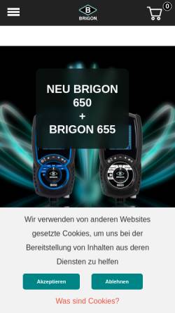 Vorschau der mobilen Webseite www.brigon.de, Brigon Messtechnik GmbH & Co. KG
