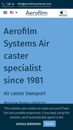 Vorschau der mobilen Webseite www.aerofilmsystems.com, Aerofilm Systems BV