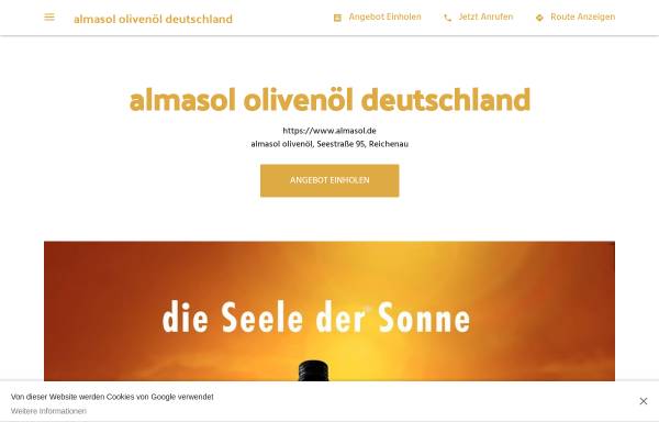 Vorschau von almasol-olivenoel.business.site, Almasol Olivenöl Deutschland, Carlos Salazar-Wulff