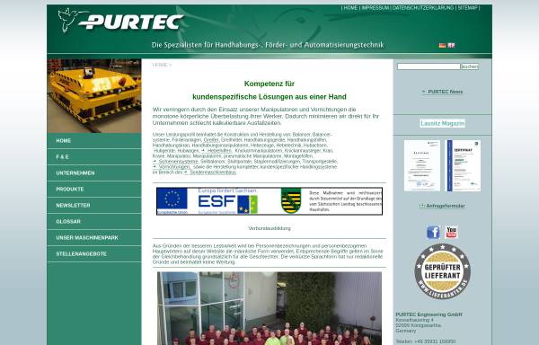 Vorschau von www.purtec.bz, Purtec Engineering GmbH