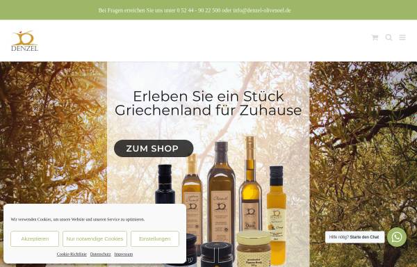 Vorschau von www.denzel-olivenoel.de, Denzel Olivenöl, Nicole Denzel