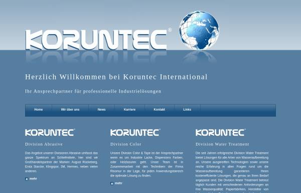 Vorschau von www.koruntec.de, Koruntec International