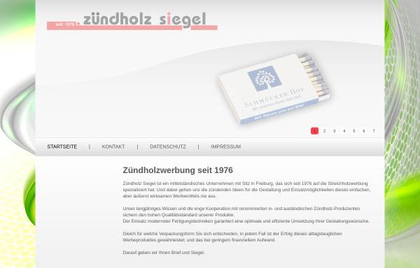 Vorschau von www.zhsiegel.de, Zündholz-Siegel