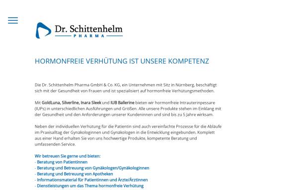 Vorschau von www.schittenhelmpharma.de, Dr. Schittenhelm Pharma GmbH & Co. KG