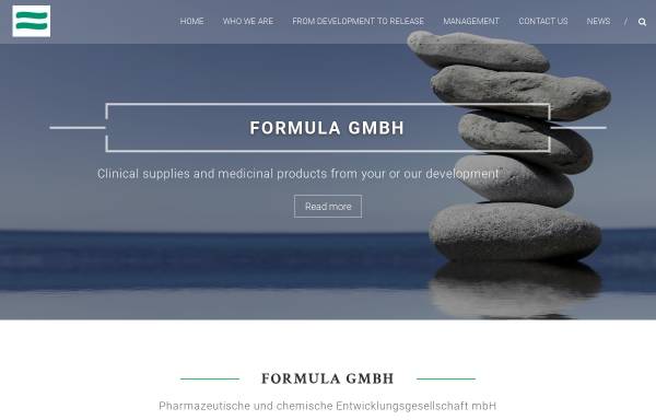 Vorschau von formula-pharma.de, Formula Pharma Pharmazeutische und chemische Entwicklungsges. mbH