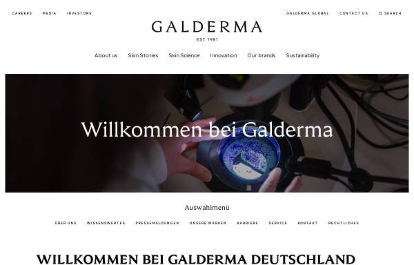 Vorschau von www.galderma.de, Galderma Laboratorium GmbH