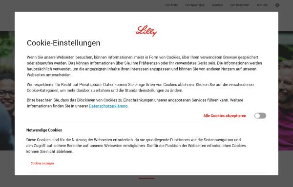 Vorschau von www.lilly-pharma.de, Lilly Deutschland GmbH