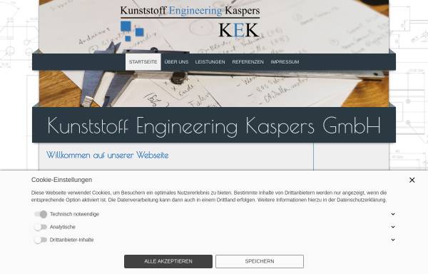 Vorschau von www.k-e-kaspers.de, Kunststoff Engineering Kaspers