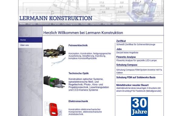 Vorschau von www.lermann-konstruktion.de, Lermann Konstruktion GmbH