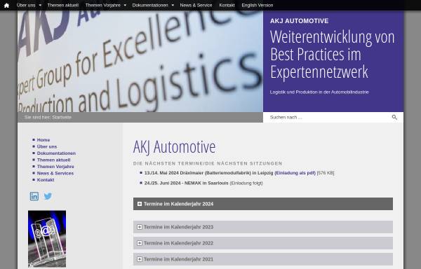 Vorschau von www.akjnet.de, Arbeitskreis JIT-Automotive (AKJ)