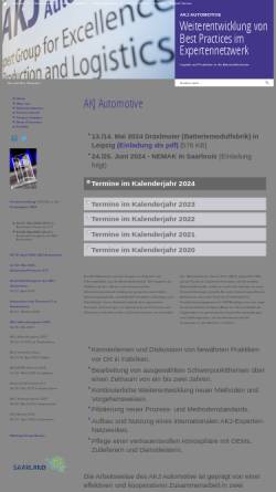 Vorschau der mobilen Webseite www.akjnet.de, Arbeitskreis JIT-Automotive (AKJ)