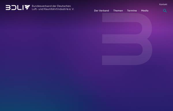 Vorschau von www.bdli.de, Bundesverband der Deutschen Luft- und Raumfahrtindustrie e.V.