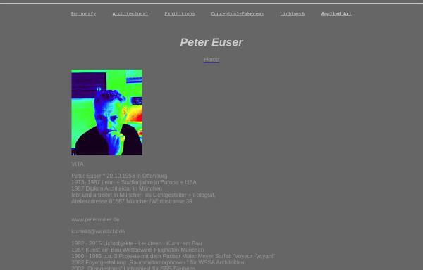Vorschau von www.petereuser.de, Werklicht Peter Euser