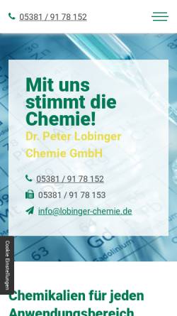 Vorschau der mobilen Webseite www.labor-chemie.de, GeReSo mbH
