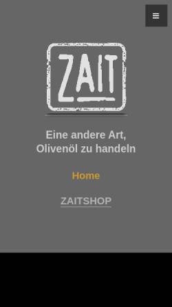 Vorschau der mobilen Webseite www.zait.de, Zait GmbH & Co.KG