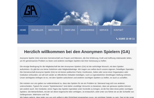 Gamblers anonymous, Anonyme Spieler