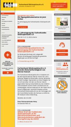Vorschau der mobilen Webseite www.gluecksspielsucht.de, Glücksspielsucht