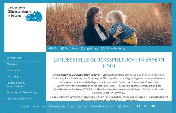 Vorschau von www.lsgbayern.de, Landesstelle Glücksspielsucht Bayern