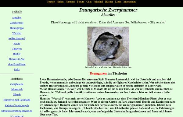 Vorschau von www.hamsterchen.de, Hamsterchen.de