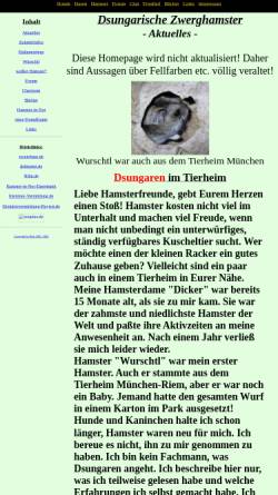 Vorschau der mobilen Webseite www.hamsterchen.de, Hamsterchen.de