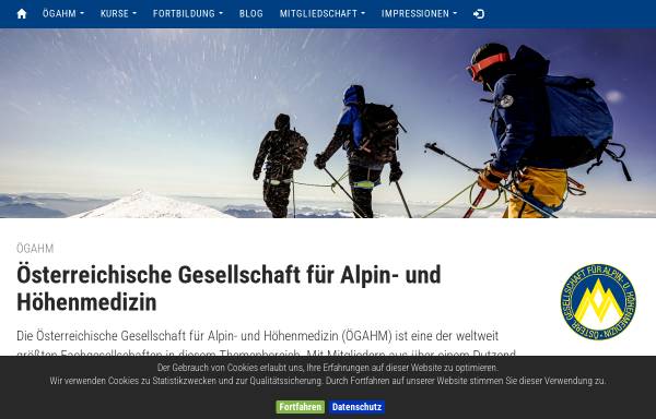 Vorschau von alpinmedizin.org, Österreichische Gesellschaft für Alpinmedizin und Höhenmedizin