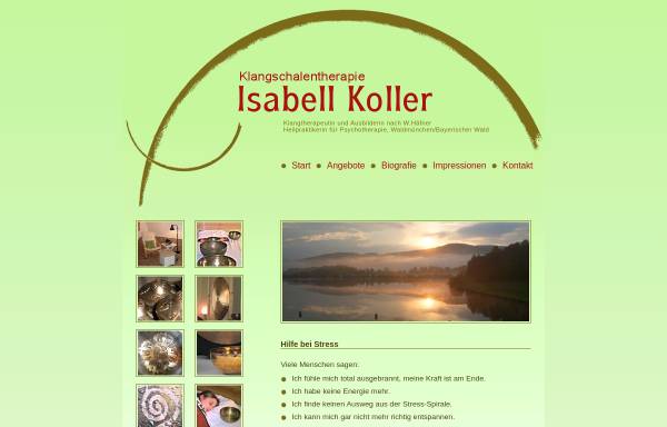 Vorschau von www.klangtherapie-isabell-koller.de, Klangschalentherapie Isabell Koller