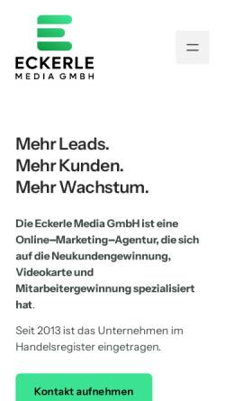 Vorschau der mobilen Webseite www.felix-eckerle.de, Eckerle, Felix
