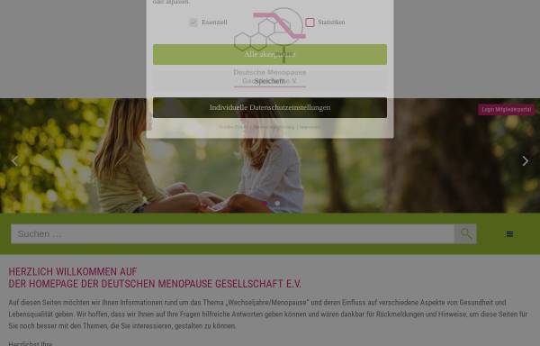 Vorschau von www.menopause-gesellschaft.de, Deutsche Menopause Gesellschaft