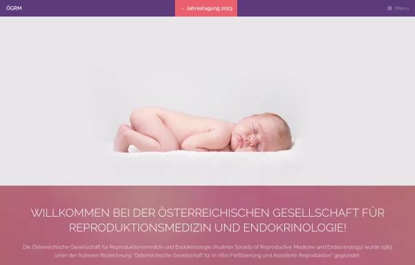 Vorschau von www.oegrm.at, Österreichische Gesellschaft für Reproduktionsmedizin und Endokrinologie