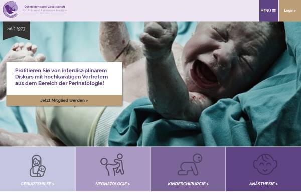 Vorschau von www.perinatal.at, Österreichische Gesellschaft für Prä- und Perinatologie