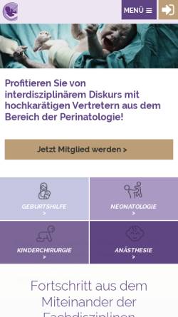 Vorschau der mobilen Webseite www.perinatal.at, Österreichische Gesellschaft für Prä- und Perinatologie