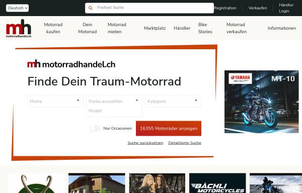 Vorschau von www.motorradhandel.ch, Motorradhandel.ch