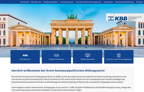 Vorschau von www.kbb-berlin.de, Kommunalpolitisches Bildungswerk Berlin [KKB]