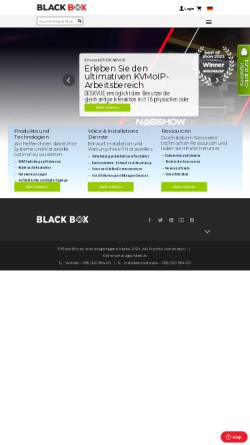 Vorschau der mobilen Webseite www.black-box.de, Black Box Deutschland GmbH