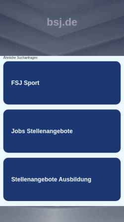 Vorschau der mobilen Webseite www.bsj.de, Büro und System Junge GmbH