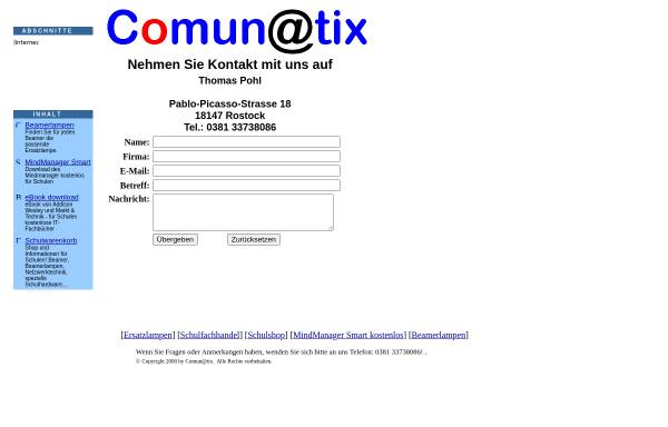 Vorschau von www.comunetix.de, Comun@tix