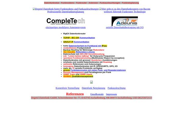 Vorschau von www.degetel.de, Degetel Datenfunk