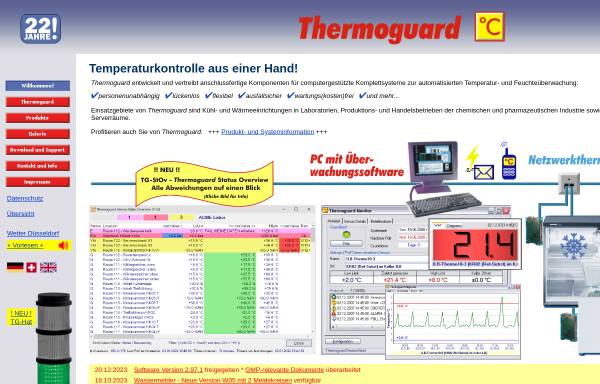 Vorschau von www.thermoguard.ch, Thermoguard Netzwerkthermometer