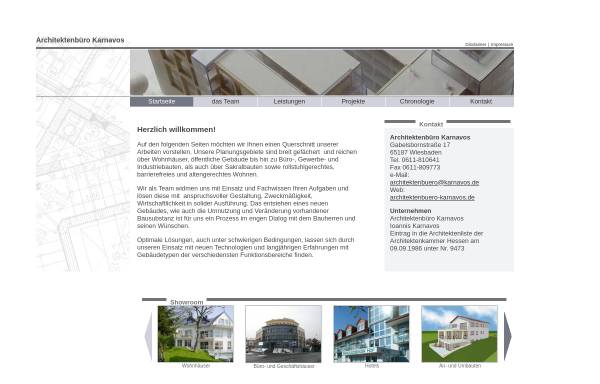 Vorschau von www.architektenbuero-karnavos.de, Ioannis Karnavos, Architekturbüro