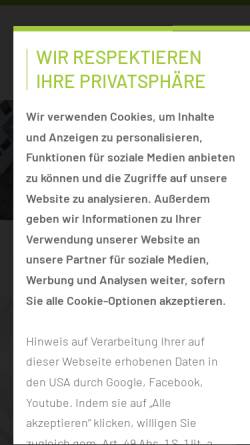 Vorschau der mobilen Webseite www.ctk.de, CTK Cottbus gGmbH
