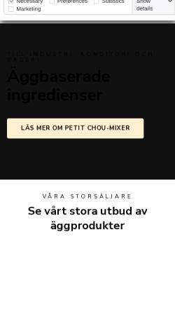 Vorschau der mobilen Webseite www.kallbergs.se, Källbergs Industri AB
