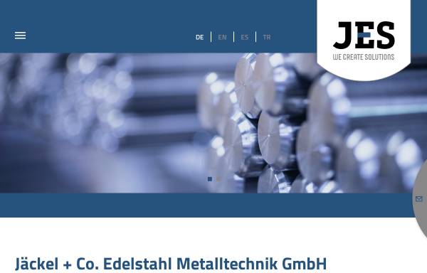 Vorschau von www.jaeckel-gmbh.com, Jaeckel + Co. Edelstahl Metalltechnik GmbH
