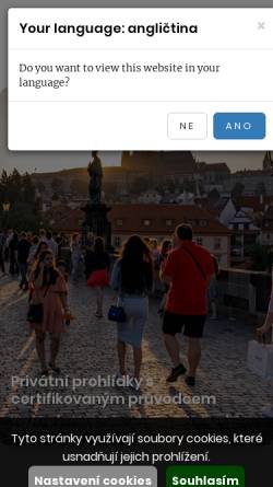Vorschau der mobilen Webseite www.guide-prague.cz, Autorisierte Stadtführer Prag