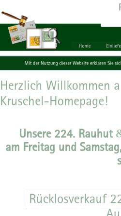 Vorschau der mobilen Webseite rauhut-auktion.de, Harald Rauhut Briefmarkenhandel GmbH Briefmarkenauktionen